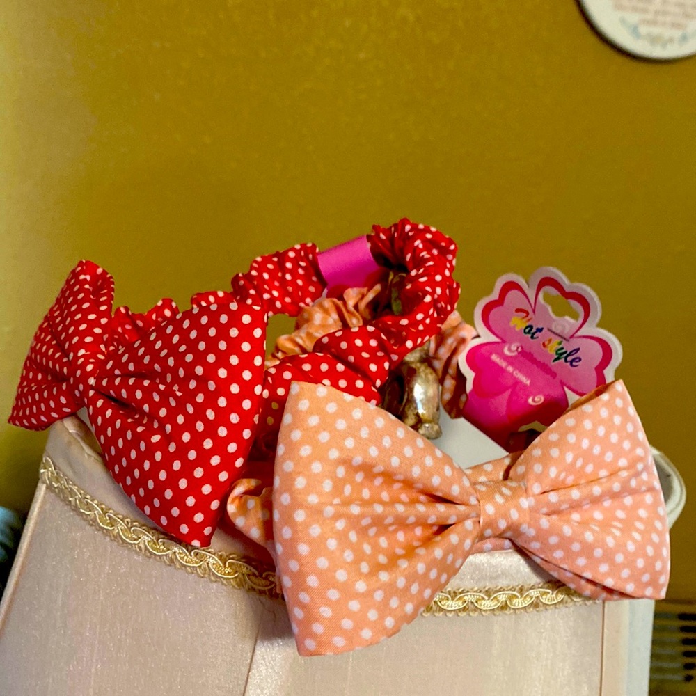 Two Headbands red & pink